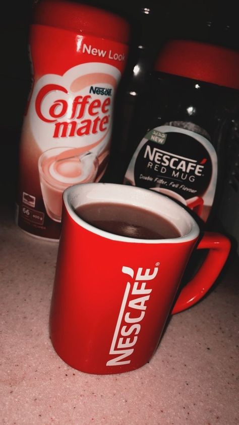 Cofee Story Snap, Nescafe Story, Nescafe Coffee, Eating Food Funny, Food Captions, Instagram Party, Peach Fruit, Red Mug, Delicacy Food