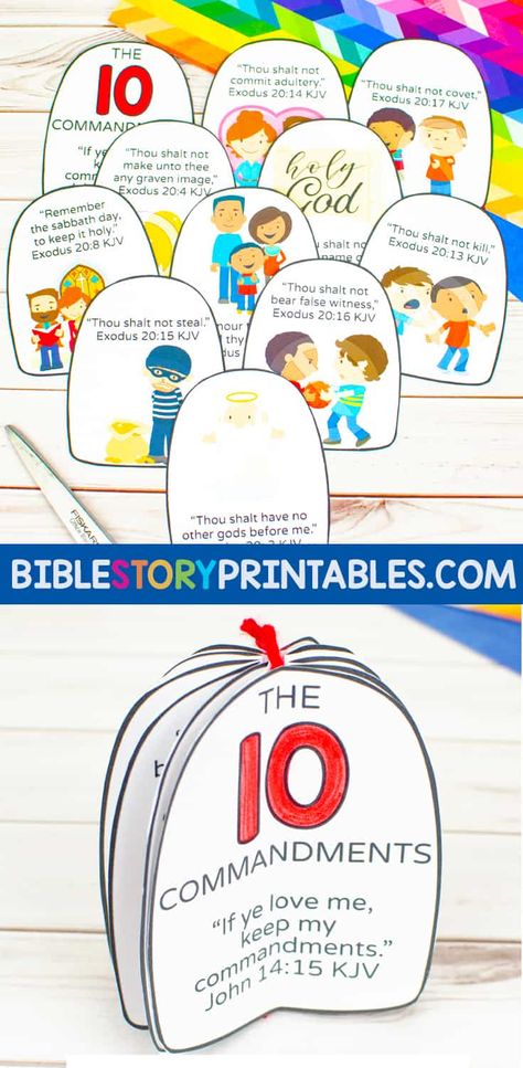 10 Commandments Kids, Ten Commandments Craft, 10 Commandments Craft, Craft For Preschoolers, Children's Church Crafts, Homeschool Board, The Ten Commandments, Sunday School Crafts For Kids, Diy Ornament