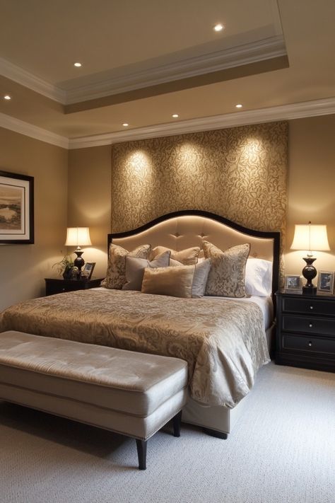 Luxury Master Bedrooms Decor, Master Bedrooms Decor Modern, Elegant Color Schemes, Modern Classic Bedroom, Best Master Bedrooms, Sophisticated Furniture, Luxury Bedroom Decor, Bedrooms Decor, Bedroom Decor Cozy