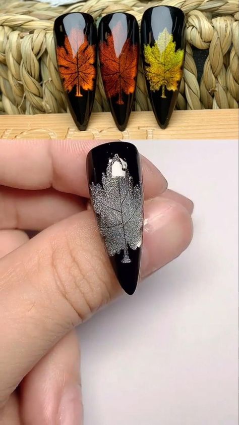 Fall maple leaf gel nails in 2022 | Nail art designs videos, Rockabilly nails, Casual nails Leaf Gel Nails, Rockabilly Nails, Nail Art Designs Images, Eye Nail Art, Art Deco Nails, Gel Nail Art Designs, Nail Art Techniques, Nail Art Designs Diy, Nail Art Designs Videos