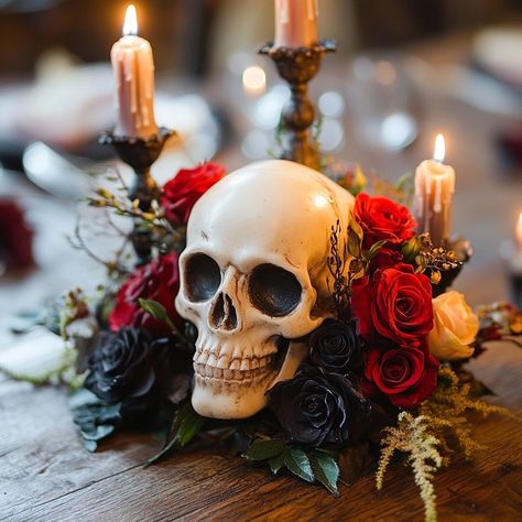 Explore Skull Vase, Easy Outdoor Halloween Decorations, Boo Bash, Vase Centerpiece, Halloween Things, Arrangement Ideas, Event Decoration, Wedding 2025, Flower Skull