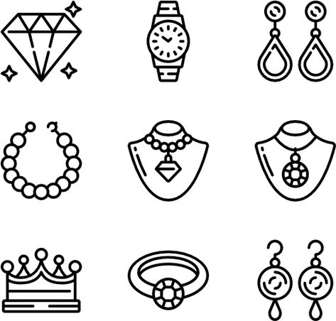 Earring Vector, Design Ideas Drawing, Jewelry Logo Ideas, Icon Jewelry, Jewelry Logo Design, Arm Temporary Tattoos, Education Icon, Logo Design Ideas, Jewelry Logo