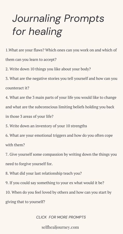 Healing Journal Prompts for Daily Self-Reflection Journaling To Feel Better, Healing Journey Journal Prompts, Aa Journal Prompts, Personal Growth Prompts, 31 Day Journal Prompts, Journal Prompts To Feel Better, Journal Self Love Ideas, Journal Prompts For Uncertainty, How To Work On Self Love