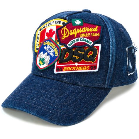 Dsquared2 patch baseball cap (690 BRL) ❤ liked on Polyvore featuring men's fashion, men's accessories, men's hats and blue Caps For Men, Designer Hats, Men's Hats, Stylish Hats, Patch Design, Men's Accessories, Hat Designs, Shades Of Blue, Boundaries