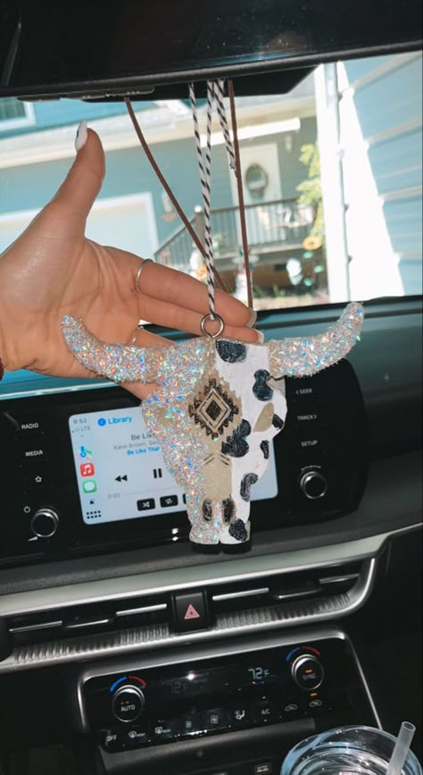 Womens Truck Accessories, Country Truck Accessories, Truck Accessories For Women, Girly Truck Accessories, Western Jeep Accessories, Western Car Decor Ideas, Cowgirl Car Accessories, Jeep Freshie, Western Truck Interior Decor