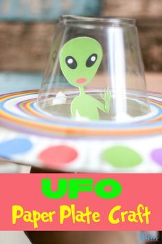 Alien Crafts Preschool, Galaxy Crafts, Space Crafts For Kids, Alien Crafts, Paper Craft For Kids, Paper Plate Craft, Alien Spacecraft, Paper Plate Crafts For Kids, Paper Plate Crafts