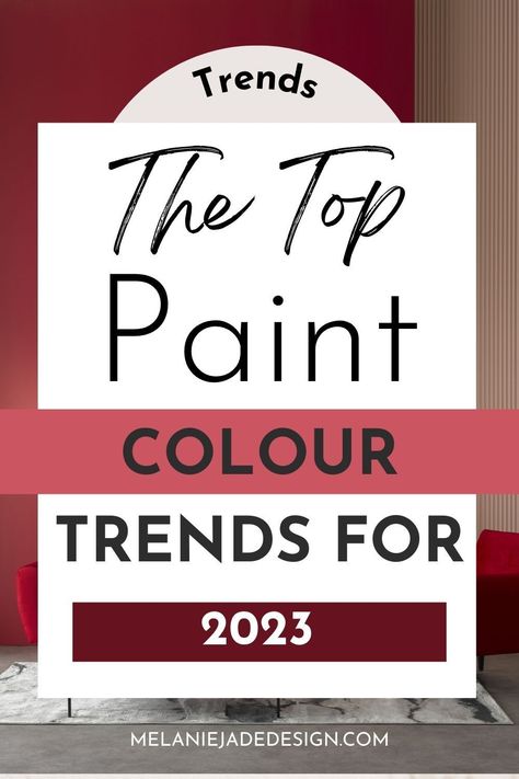 The Top Paint Colour trends for 2023 in interior design including deep reds, rust browns, mustard yellows and golds. Colours Of 2023 Interior, Rust Colour Kitchen, Dulux Paint Colours 2023, Paint Colours 2023 Uk, Colour Trend 2023/2024, Latest Colours In Trend 2022, Top Paint Colors, Rust Paint, Family Room Colors