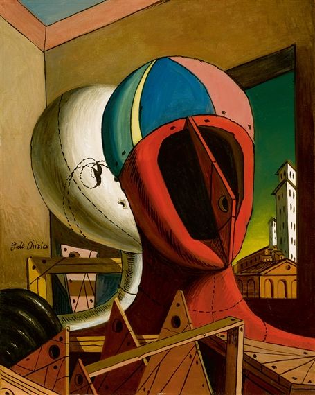 Artwork by Giorgio de Chirico, ORESTE E PILADE, Made of Oil on canvas Giorgio De Chirico, Metaphysical Art, Psy Art, Free Printable Art, Italian Painters, Surrealism Painting, Italian Artist, Traditional Paintings, Fantastic Art