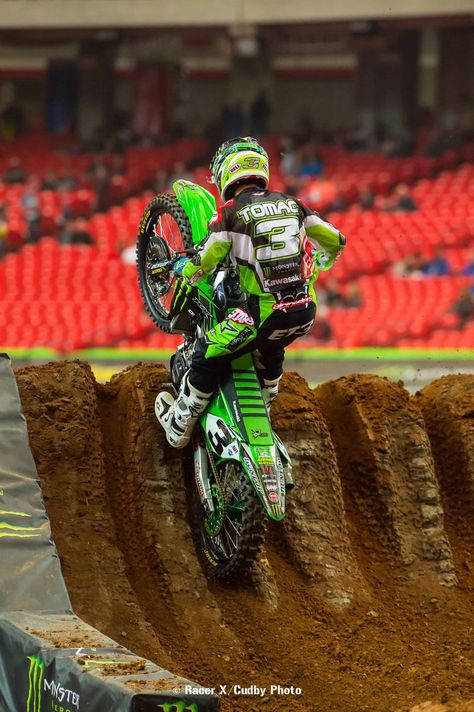 Eli Tomac, Kawasaki Dirt Bikes, Monster Energy Supercross, Freestyle Motocross, Motocross Racer, Enduro Motocross, Motocross Love, Dirt Bike Racing, Cool Dirt Bikes