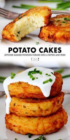 Potatoes Leftover Recipes, Dinner Sides Rice, Mashed Potatoes Patties Fried, Leftover Mashed Potato Appetizer, Mashed Potato Patties Recipe, Potato Cheese Patties, Fry Mashed Potatoes, Fried Mash Potato Patties, Mash Potato Fritters