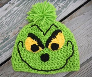 Grinch Hat, Crochet Character Hats, Crochet Christmas Hats, شال كروشيه, Crochet Kids Hats, Hat Patterns Free, Bonnet Crochet, Christmas Grinch, Holiday Crochet