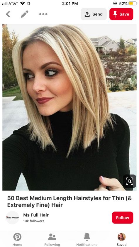 Trendy We Fryzurach, Long Bob Haircuts, Lob Haircut, Bob Hairstyles For Fine Hair, Long Bob Hairstyles, Blonde Bobs, Everyday Hairstyles, Short Bob Hairstyles, Long Hair Cuts