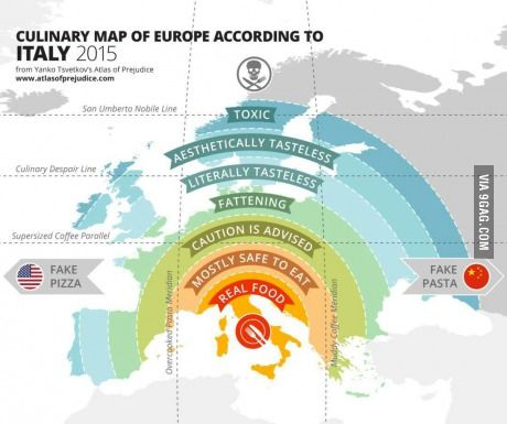 Culinary map of Europe according to Italy Funny Maps, Maps Design, Map Of Europe, Info Board, Italy Map, Europe Map, Learning Italian, European Food, New Memes