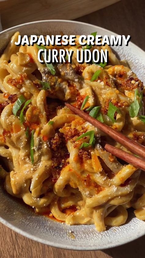 Japanese Homemade Food, Japanese Curry Udon, Curry Udon Recipe, Creamy Udon, Udon Recipes, Japanese Curry Recipe, Udon Noodle Recipe, Curry Udon, Udon Recipe