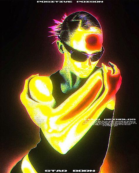 Neon Photo Edit, Neo Psychedelia Aesthetic, Y2k Rave Aesthetic, Trip Hop Aesthetic, Synthpop Aesthetic, Y2k Visuals, Electro Aesthetic, Neon Poster Design, Beat Aesthetic