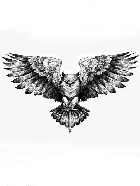 Trad Owl Tattoo, Owl Tattoo Sketch, Yelawolf Tattoos, Grizzly Bear Tattoos, Realistic Owl Tattoo, Tattoo Owl, Owl Tattoo Drawings, Shiva Tattoo Design, Bear Tattoos