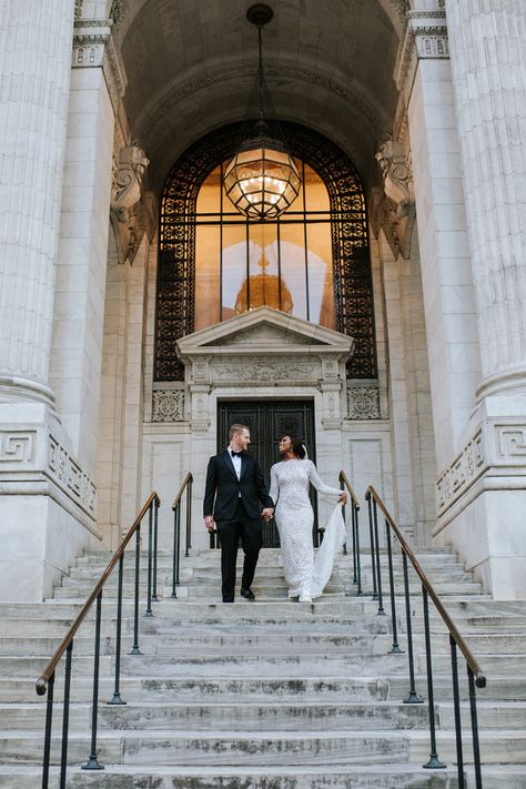 One of the perks of eloping is the open choice of location. At Eloping is Fun, we are known for our exclusive, hidden spots that our couples love to get hitched at. Check out our blog to see just where you could elope. elopement, NYC, new york city, elopement photography, elopement planner, fun elopement photos, fun elopement ideas Nyc Winter Elopement, Nyc Elopement City Hall, New York City Elopement, Elopement Nyc, Fun Elopement, New York Elopement, New York City Hall, Elopement Planner, Modern Bridal Gowns