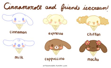 Cinnamoroll and friends icecream! About Cinnamoroll, Cinnamoroll And Friends, Cinnamoroll Friends, Mocha Cappuccino, Kawaii Clipart, Milk & Mocha, Hello Kitty Characters, Hello Kit, Sanrio Cinnamoroll