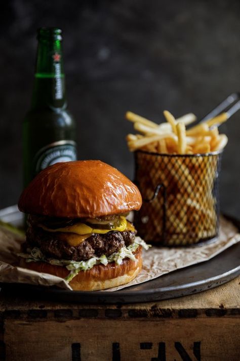 Marty’s Ultimate Beef Burger - The Backyard Cook Beef Burger Recipe, Social Kitchen, Burger Recipes Beef, Caramelised Onions, Ultimate Burger, Mouthwatering Food, Cooking Competition, Food Photoshoot, Burger Restaurant