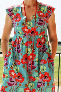 I've made a dress and tunic using Made by Rae's Washi Dress pattern. I sewed the dress last year, but I made the tunic just this week. ... Washi Dress, Simple Tunic, Trendy Sewing Patterns, Sewing Blouses, Fashion Week Outfit, Maxi Outfits, Tunic Styles, Dress Sewing Patterns, Trendy Dresses