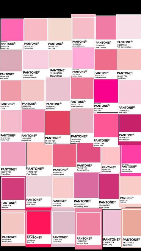 Pantone PINK Pantone Pallete, Pantone Color Chart, Pantone Color, Create Collage, Color Chart, Creative Play, Pink Roses, Pink, Color