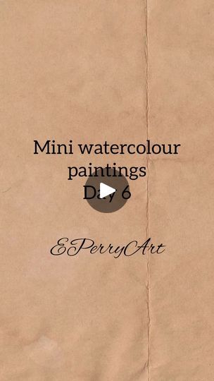 Mini Watercolour Painting, Mini Watercolor Paintings Easy, Tiny Watercolor Paintings, Small Watercolor Paintings, Mini Watercolor Paintings, Mini Watercolor, Little Forest, Watercolor Paintings For Beginners, Watercolor Paintings Easy