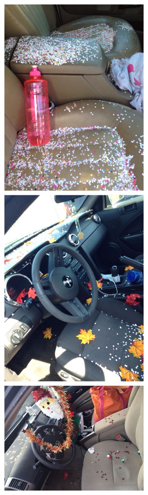 Confetti car pranks Car Pranks, Car Prank, Prank Ideas, Room Ideas Bedroom, Revenge, Confetti, Room Ideas, Jordan, Bedroom