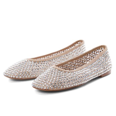 PRICES MAY VARY. Soft Cushion: Using skin-friendly upper and padding, giving you soft wearing experience and relaxing walking experience. Easy to Wear: Slip on these flats shoes that can be worn with just about anything and still look effortlessly fashionable. Rhinestone Design: Elegant rhinestone decoration, plus black and nude basic color, making you more beautiful when wearing these flats shoes with either stylish outfits or retro outfits. Slip-resistant Outsole: The pattern on the sole ensur Rhinestone Ballet Flats, Black Patent Loafers, Mesh Flats, Flats For Women, Rhinestone Flats, Dress Flats, Wedding Dress Shoes, Casual Wedding Dress, Womens Ballet Flats