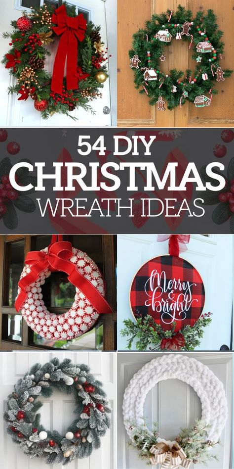 54 Best DIY Christmas Wreaths to Add Holiday Charm Diy Christmas Wreaths Ideas With Ornaments, Diy Dollar Store Christmas Wreath, Wreath Designs Christmas, Diy Simple Christmas Wreath, Christmas Wreath On Door, Diy Easy Christmas Wreath, Wire Wreath Diy Christmas, Christmas Wreaths Diy Easy Front Doors, Diy Felt Wreath