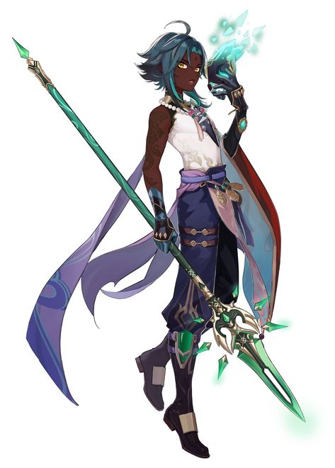 Your fave is Dark-skinned! on Twitter: "Xiao is dark-skinned!… " Concept Art Gallery, Destroyer Of Worlds, Arte Cyberpunk, Black Anime Characters, Anime Tattoos, New Backgrounds, Man Birthday, Game Character, Genshin Impact