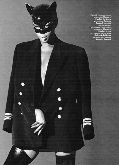 Naomi Campbell, Vogue Russia 2008 Jean Paul Goude, Mert And Marcus, Mode Editorials, Mario Sorrenti, Vogue China, Selina Kyle, Mario Testino, Cat Mask, Vogue Russia