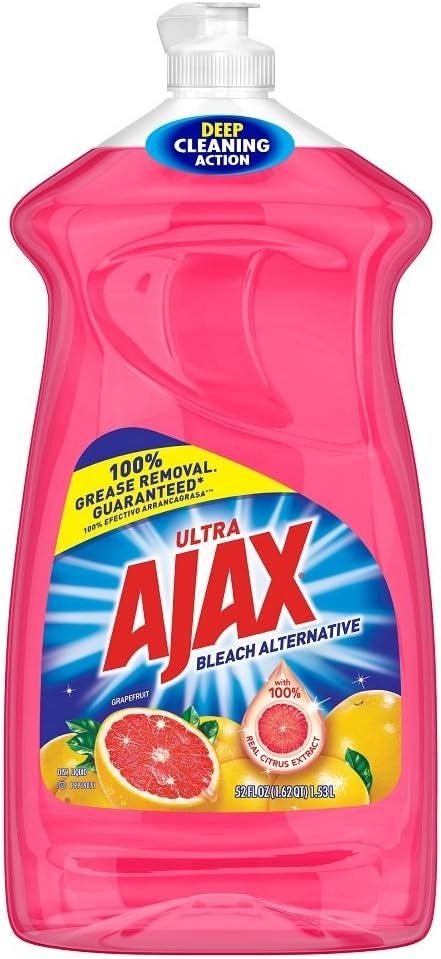 Amazon.com: Ajax Bleach Alternative Grapefruit Dish Liquid, 52 fl oz (1) : Health & Household Bleach Alternative, Deep Cleaning, Grapefruit, Dish Soap, Bleach, Free Delivery, Soap, Band, Health