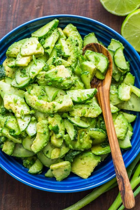 Avocado Cucumber Salad, Cucumber Avocado Salad, Avocado Dessert, Avocado Cucumber, Cucumber Diet, Resep Salad, Cucumber Avocado, Cucumber Recipes Salad, Cucumber Recipes