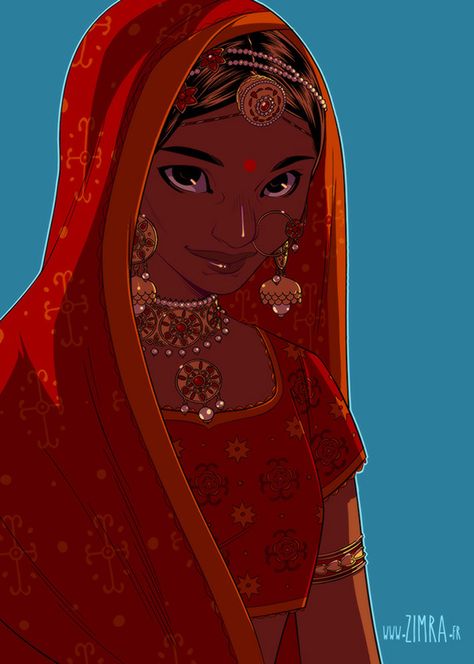 http://br.pinterest.com/source/thatbohemiangirl.tumblr.com/ Indian Girl Drawing, Indian Oc Art, Indian Clothing, Indian Oc, Desi Girl Art, South Asian Fantasy Art, Indian Girl Character Design, Arabian Princess Art, Indian Drawing