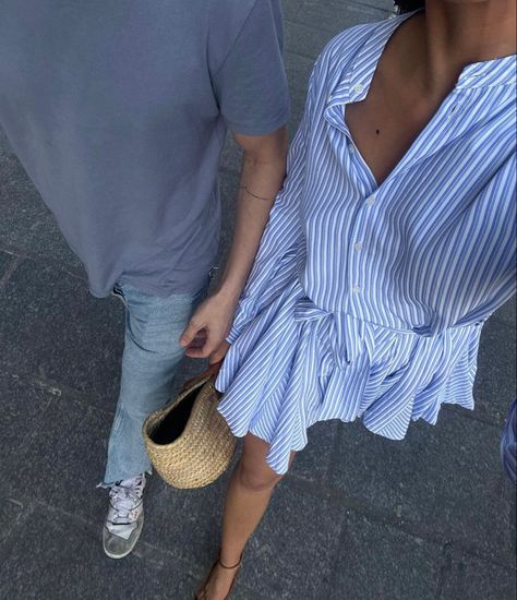 Hamptons Aesthetic, Coastal Inspiration, Button Down Shirt Dress, December 2024, Stockholm Fashion, Summer 24, Solid & Striped, Summer Fits, Lifestyle Fashion