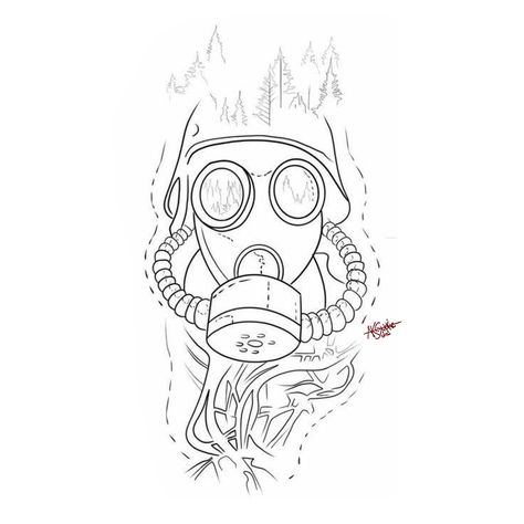 Oxygen Mask Tattoo, Mask Tattoo Stencil, Gas Mask Tattoo, Oxygen Mask, Mask Tattoo, Tattoo Stencil, Gas Mask, Tattoo Stencils, Color Therapy