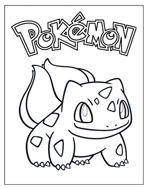 bulbasaur coloring sheet Bulbasaur Evolution, Pokemon Coloring Sheets, Bulbasaur Pokemon, Pikachu Coloring Page, Pokemon Bulbasaur, Shingle Colors, Pokemon Coloring Pages, Pokemon Coloring, Page Ideas