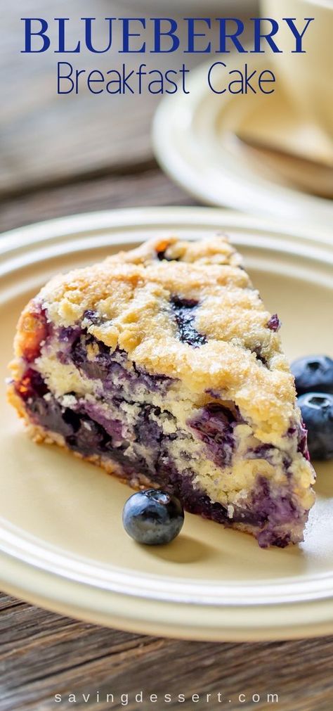 Brunch Cake, Blueberry Breakfast Cake, Blueberry Breakfast, Torte Cupcake, Sweet Coffee, Light Desserts, Blueberry Recipes, Breakfast Recipes Casserole, Breakfast Cake