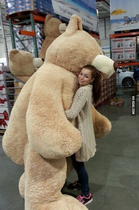 92" teddy bear from Costco! Costco Bear, Big Teddy Bear, Big Teddy, Giant Teddy Bear, Giant Teddy, Happy Photos, Love Bear, Bear Hug, Birthday List