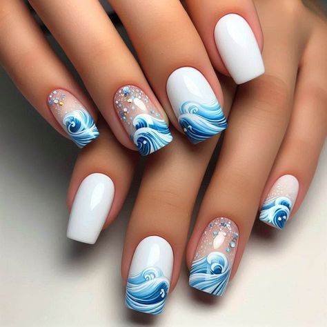 #NailArt
#NailDesigns
#NailsOfInstagram
#Manicure
#NailInspo
#NailIdeas
#NailPolish
#NailTrends
#NailAddict
#NailGoals
#NailStagram
#NailFashion
#NailStyle
#NailArtDesigns
#NailTutorial
#GelNails
#AcrylicNails
#NailSwag
#NailTech
#NailPerfection Whale Nails Art, Boat Nails Designs, Ocean Themed Nail Art, Sea Nails Designs The Beach, Wave Nails Design, Blue Wave Nails, Whale Nails, Waves Nail Art, Wave Nail Art