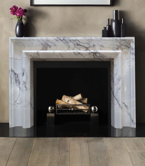 Fireplace Feature Wall, Stone Fireplace Surround, Fire Basket, Marble Fireplace Surround, Living Room Decor Fireplace, Traditional Fireplace, Contemporary Fireplace, Bedroom Panel, Marble Fireplaces