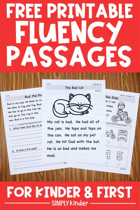 3rd Grade Reading Games Free, Kindergarten Reading Passages Free, Reading Activities For Elementary, First Grade Reading Fluency Passages, 1st Grade Fluency Activities, Decoding Words Activities 1st Grade, First Grade Fluency Activities, Copy Work For 1st Grade, Free First Grade Curriculum