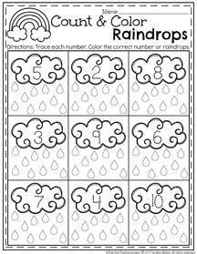 March Preschool Worksheets, March Preschool, Preschool Weather, Spring Preschool, Numbers Preschool, School Worksheets, Preschool Curriculum, Preschool Lessons, Preschool Learning Activities