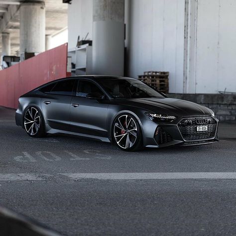 Satin Black Wrap 🖤 Satin Black Wrap Car, Satin Black Car Wrap, Satin Black Car, Black Audi, Vinyl Wrap Car, Audi Rs7, Audi A7, Audi Rs, Mansions Luxury