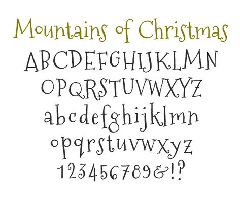 Elf Font, Christmas Fonts Alphabet, Scrapbook Fonts, Fonts Handwriting Alphabet, Christmas Fonts Free, Fonts Quotes, Christmas Font, Pretty Fonts, Font Alphabet