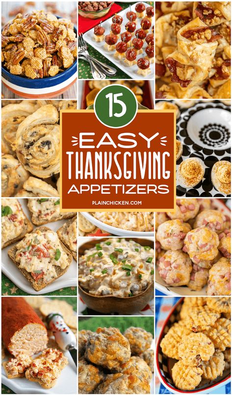 Easy Thanksgiving Appetizers Easy Thanksgiving Appetizers, Thanksgiving Planning, Thanksgiving Appetizers Easy, Thanksgiving Appetizer, Thanksgiving Potluck, Thanksgiving Snacks, Thanksgiving Appetizer Recipes, Easy Thanksgiving Recipes, Best Thanksgiving Recipes