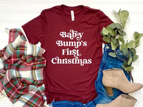 Baby Bump's First Christmas Tee Shirt Pregnancy Christmas - Etsy Bumps First Christmas, Christmas Tee Shirts, Mount Pleasant Sc, Christmas Pregnancy, Mount Pleasant, Baby Bumps, Christmas Tees, First Christmas, Tee Shirt