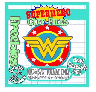 MTC & SVG 25 Days Superhero Free Cut Files! Day #23 {Wonder Woman} Wonder Woman Svg Free, Wonder Woman Svg, Dc Superhero Girls Party, Silhouette Disney, Girl Superhero Party, Superhero Svg, Wonder Woman Party, Wonder Woman Birthday, Just B