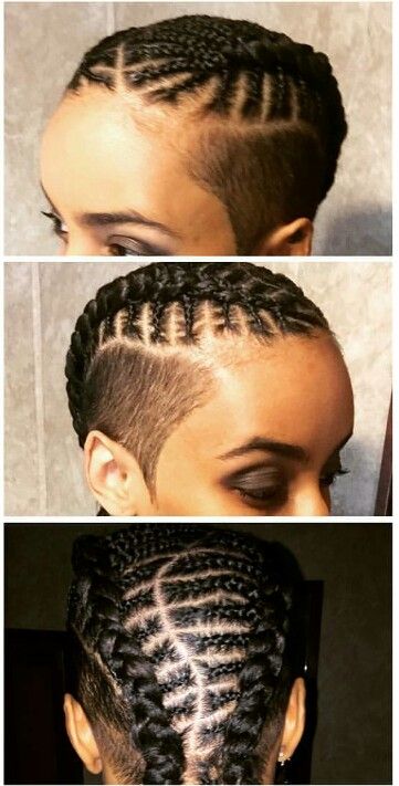 Cornrows w/ Shaved Sides Cornrows With Shaved Sides, Styles Of Braids, Ghana Braids Cornrows, Ghana Braids Hairstyles, Braids With Shaved Sides, Braids Cornrows, Shaved Side Hairstyles, Shaved Hair Designs, Ghana Braids