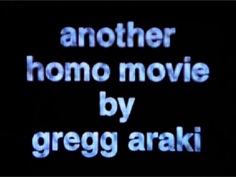 Film Title Cards, The Doom Generation, Gregg Araki, Doom Generation, Queer Cinema, The Doom, Movie Director, Film School, Film Inspiration